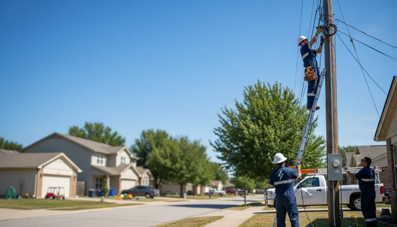Residential electrician providing installation services in Red Bud, IL